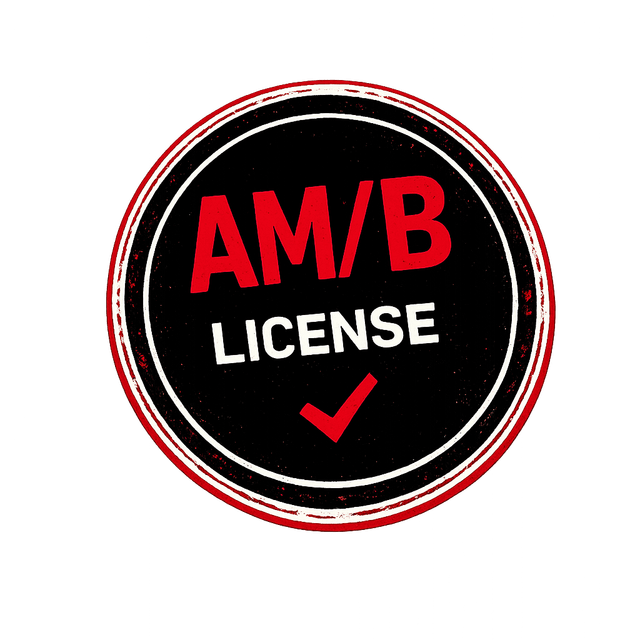 AM/B licence required